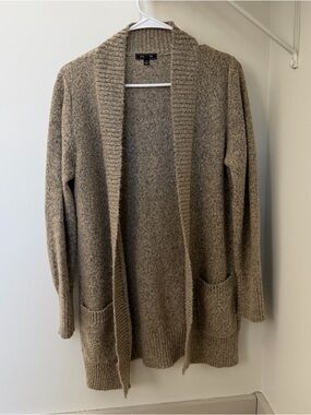 Women's Soft and Cozy Knit Tan Cardigan with Pockets, size M